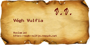 Végh Vulfia névjegykártya